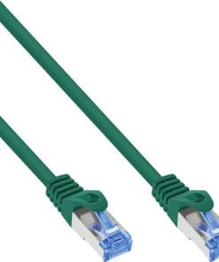 InLine® Patchkabel, Cat.6A, S/FTP, TPE (LSZH), CCA, grün, 2m