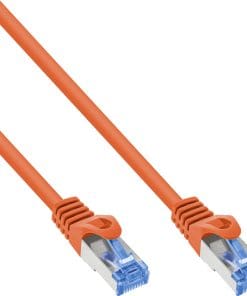 InLine® Patchkabel, Cat.6A, S/FTP, TPE (LSZH), CCA, orange, 2m