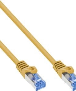 InLine® Patchkabel, Cat.6A, S/FTP, TPE (LSZH), CCA, gelb, 1m