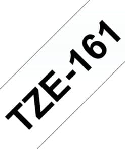 Schriftband TZe-161 (lam.) Schwarz auf farblos 36mm x 8m