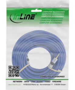 Alternative view of InLine® Klinken-Kabel PREMIUM, 3,5mm Stecker / Stecker, 0,5m, blau