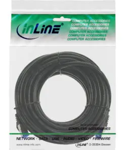 InLine® Patchkabel, Cat.6A, S/FTP, PUR industrial, schwarz, 40m – Bild 4