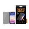 PanzerGlass Standard Privacy f. iPhone 11/Xr <p><strong>Displex Panzerglas</strong> – mehrfacher Testsieger mit 10H-Härte, Splitterschutz und Anti-Fingerprint-Beschichtung. Perfekte Passform, hüllenfreundlich und blasenfreie Montage dank EASY-ON® Eco-Rahmen. Lieferung inkl. Reinigungstools.</p>