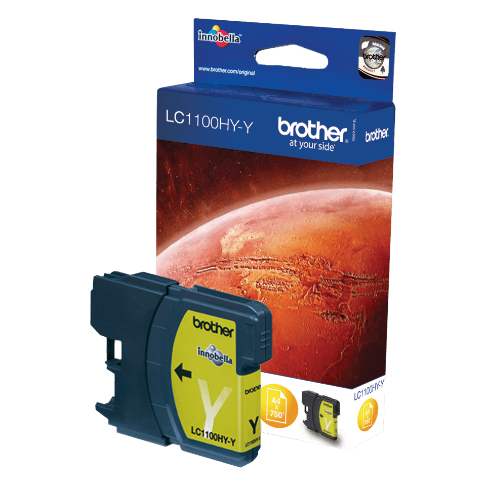 Brother Tintenpatrone LC-1100HYY Gelb (ca. 750 Seiten) Brother Tintenpatrone LC-1100HYY Gelb (ca. 750 Seiten)