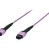 LWL Patchk., MPO/ MPO, FM OM4, MM 50/125 µ, 2m DIGITUS Professional MTP/MPO-Kassette OS2, MTP/MPO-Kassette OS2 für 3 MPO Patch Panel 6xLC DX Kupplungen MPO Adapter voll bestückt , Blau