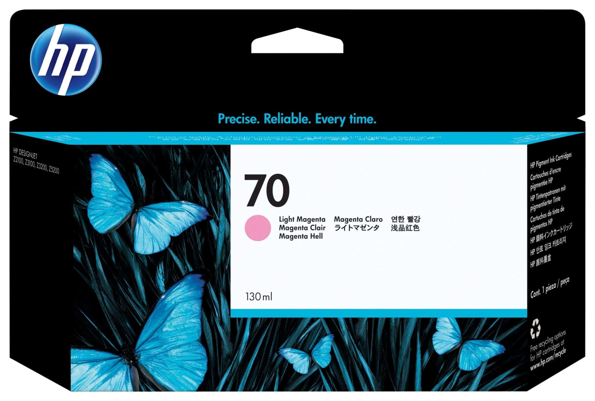HP 70 Magenta hell Druckerpatrone, 130 ml HP 70 Magenta hell Druckerpatrone, 130 ml