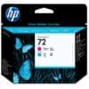 HP 72 Magenta und Cyan Druckkopf Ideal für die Grafikindustrie und für Arbeitsteams, die Ausdrucke für technische Anwendungen erstellen.Zuverlässiges, reibungsloses Drucken. Präzise, brillante, schnell trocknende Ausdrucke. Zeitsparende Funktionen für die Verwaltung und Nachbestellung von Zubehör. Original HP Patronen mit Original HP Tinten sorgen für professionelle Ergebnisse und hohe Produktivität.