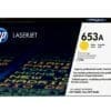 HP Toner CF322A 653A gelb (ca. 16.500 Seiten) Brother Tintenpatrone LC-3233M Magenta für ca. 1.500 Seiten.