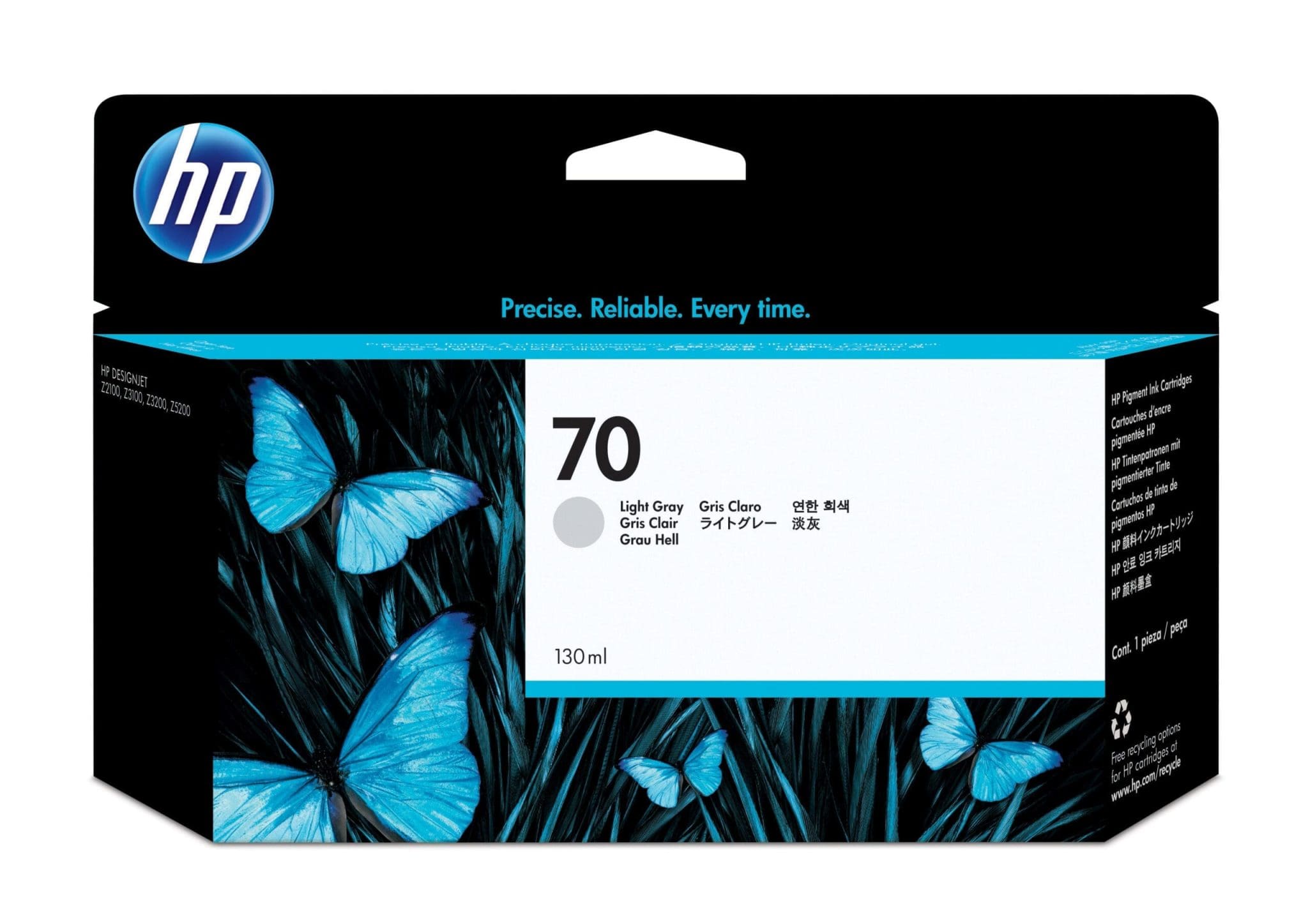 HP 70 Hellgrau DesignJet Druckerpatrone, 130 ml HP 70 Hellgrau DesignJet Druckerpatrone, 130 ml – Bild 2