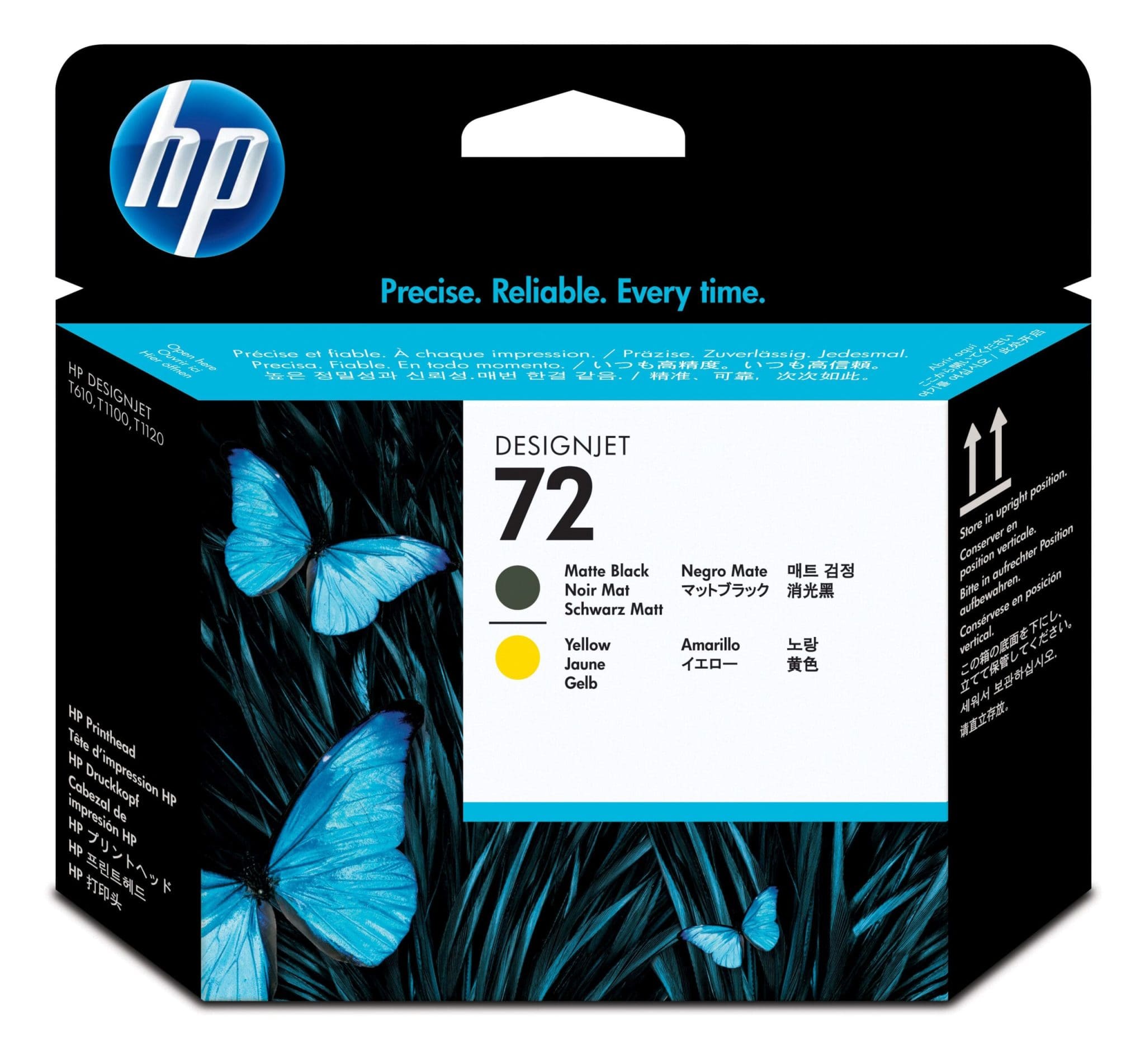 HP 72 Mattschwarz/Gelb DesignJet Druckkopf HP 72 Mattschwarz/Gelb DesignJet Druckkopf