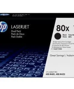 HP 80X 2er-Pack Schwarz Original LaserJet Tonerkartuschen