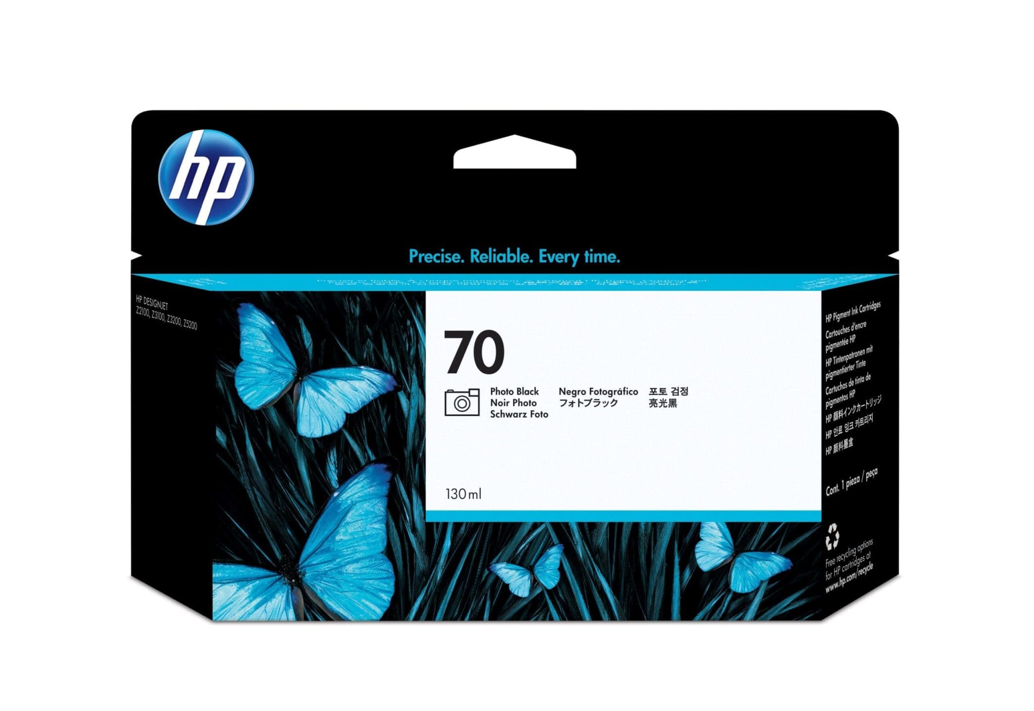 HP 70 Fotoschwarz DesignJet Druckerpatrone, 130 ml HP 70 Fotoschwarz DesignJet Druckerpatrone, 130 ml