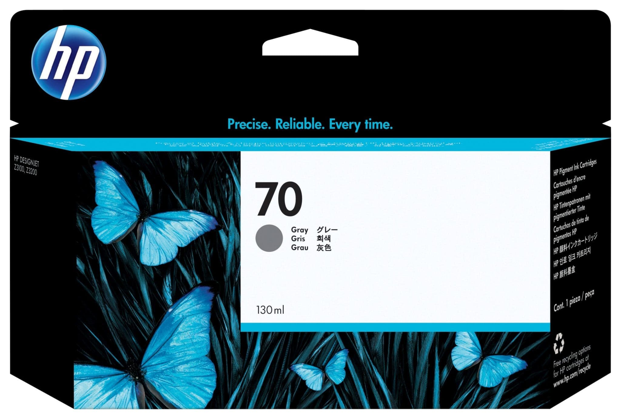 HP 70 Grau Druckerpatrone, 130 ml HP 70 Grau Druckerpatrone, 130 ml