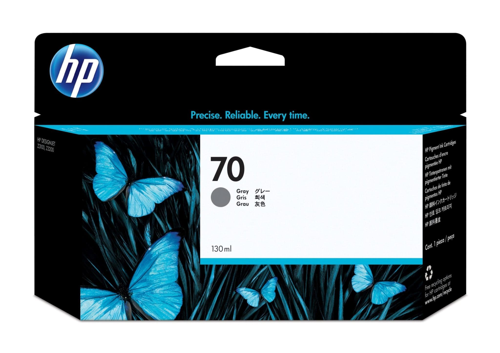 HP 70 Grau Druckerpatrone, 130 ml HP 70 Grau Druckerpatrone, 130 ml – Bild 2