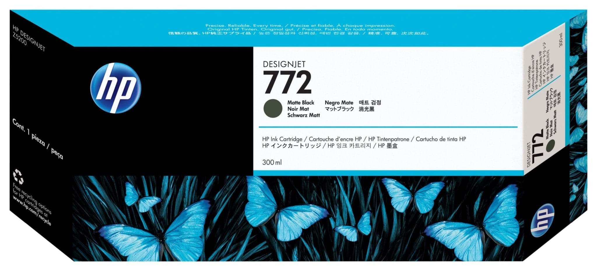 HP Tintenpatrone Nr. 772 Matt Schwarz 300ml HP Tintenpatrone Nr. 772 Matt Schwarz 300ml