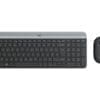 Logitech SLIM Combo Wireless Keyboard und Maus MK470 graphit