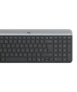 Logitech SLIM Combo Wireless Keyboard und Maus MK470 graphit
