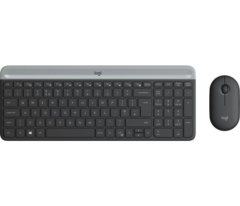 Logitech SLIM Combo Wireless Keyboard und Maus MK470 graphit Logitech SLIM Combo Wireless Keyboard und Maus MK470 graphit