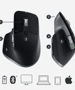 Logitech MX Master 3 Wireless Maus Graphit für Mac Logitech MX Master 3 Wireless Maus Graphit für Mac – Bild 6