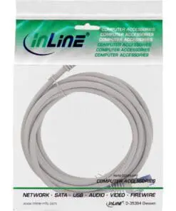InLine® Patchkabel, Cat.6A, S/FTP, TPE flexibel, grau, 1m – Bild 3