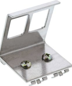 Alternative view of InLine® Keystone SNAP-In Metall-Modulhalter, 2-fach für Hutschiene, Metall