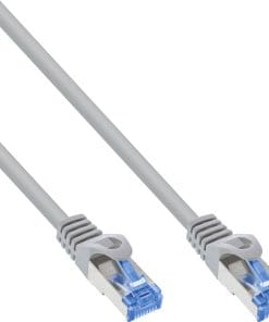 25er B-Pack InLine® Patchkabel, Cat.6A, S/FTP, TPE flexibel, grau, 5m