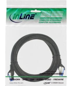 InLine® Patchkabel armiert, U/FTP, Cat.6A, schwarz, 3m – Bild 4