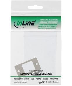 InLine® Keystone SNAP-In Modulhalter, 1-fach, Metall, für flache Oberflächen InLine® Keystone SNAP-In Modulhalter, 1-fach, Metall, für flache Oberflächen – Bild 3