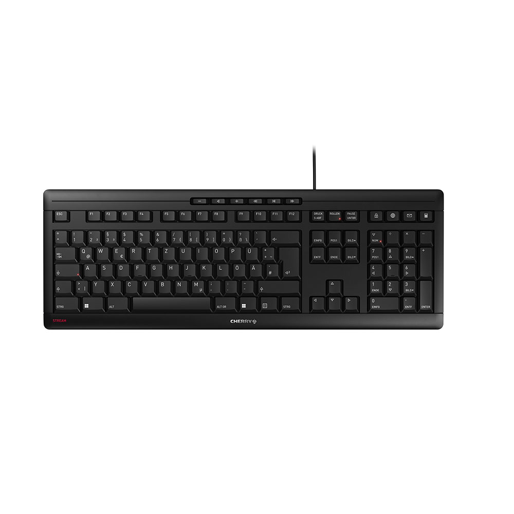 CHERRY STREAM USB-Tastatur schwarz CHERRY STREAM USB-Tastatur schwarz