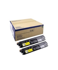Brother Toner TN-329YTWIN Doppelpack Gelb (12000 Seiten)