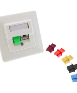 InLine® Staubschutz, für RJ45 Buchse, Farbe: grün, 10er Blister, grün