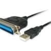 equip USB auf Parallel Adapterkabel 1.5m schwarz Der Tischventilator mit USB-Stromversorgung bietet eine erfrischende Brise, damit Sie beim Arbeiten oder Spielen nicht ins Schwitzen kommen. Schließen Sie den Ventilator einfach an einen USB-Port an Ihrem PC oder Notebook an.