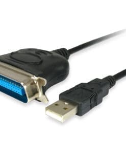 equip USB auf Parallel Adapterkabel 1.5m schwarz