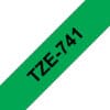 Schriftband TZe-741 (lam.) Schwarz auf Grün 18mm x 8m Erzielen Sie mit Schriftbändern von Brother immer hervorragende, detailierte Ergebnisse.