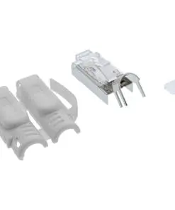 Alternative view of InLine® Crimpstecker Cat.6A RJ45 geschirmt, 3-teilig grau 100er Pack