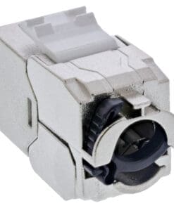 Alternative view of InLine® Keystone RJ45 Buchse Slim, SNAP-In, Cat.6A, integrierter Kabelbinder