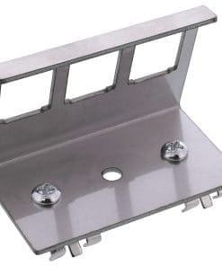 Alternative view of InLine® Keystone SNAP-In Metall-Modulhalter, 3-fach für Hutschiene