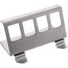 InLine® Keystone SNAP-In Metall-Modulhalter, 4-fach für Hutschiene