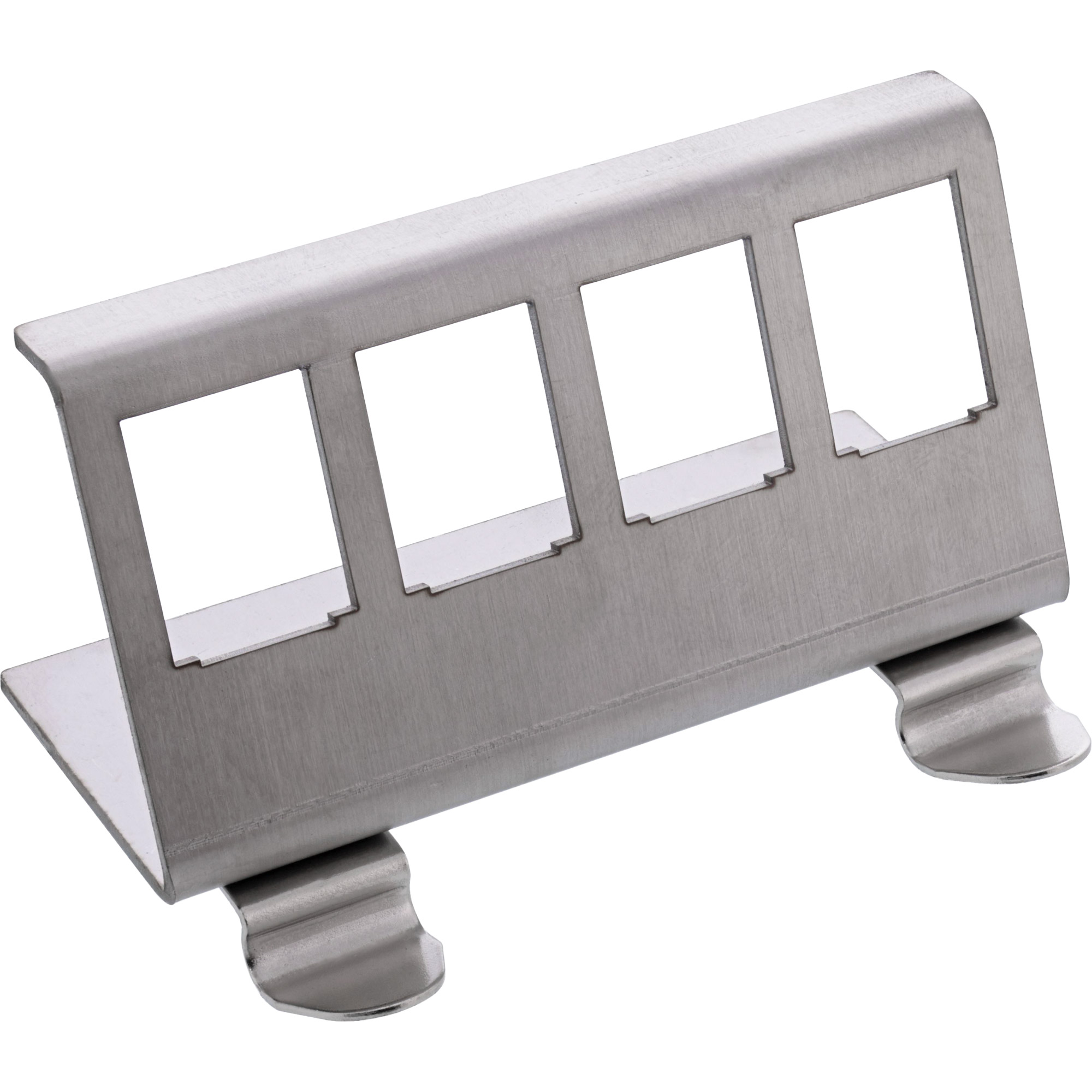 InLine® Keystone SNAP-In Metall-Modulhalter, 4-fach für Hutschiene InLine® Keystone SNAP-In Metall-Modulhalter, 4-fach für Hutschiene