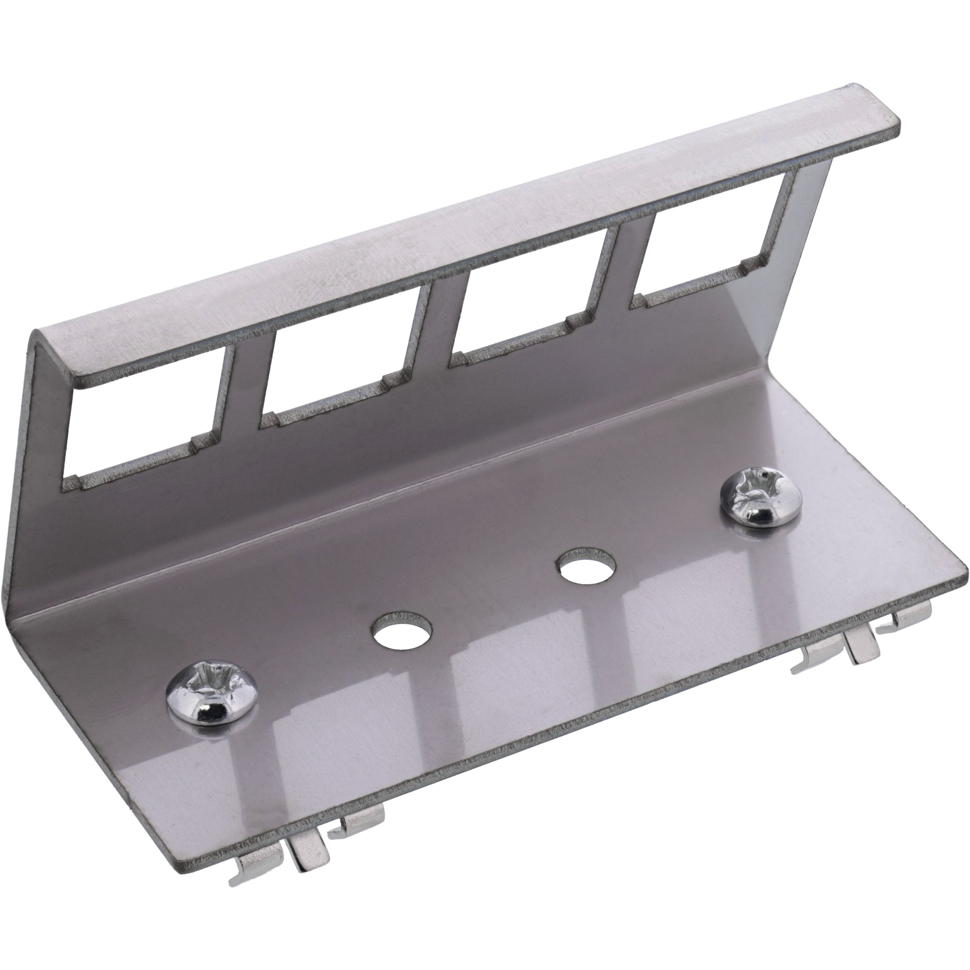 InLine® Keystone SNAP-In Metall-Modulhalter, 4-fach für Hutschiene InLine® Keystone SNAP-In Metall-Modulhalter, 4-fach für Hutschiene – Bild 2
