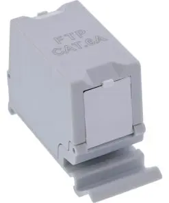 InLine® Cat.6A RJ45 Doppelkupplung für Hutschiene