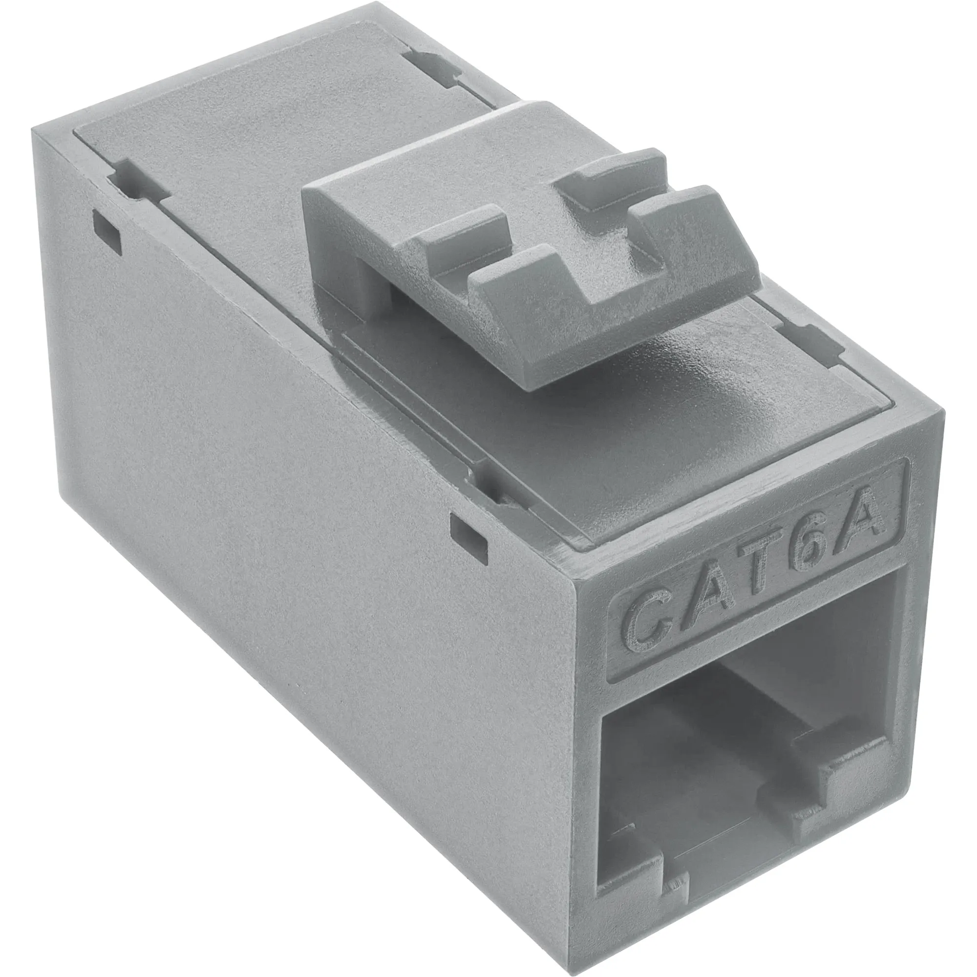 InLine® Keystone RJ45 Buchse/Buchse, ungeschirmt, Cat.6A, 8er Pack, grau InLine® Keystone RJ45 Buchse/Buchse, ungeschirmt, Cat.6A, 8er Pack, grau