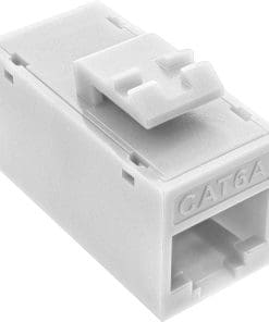 InLine® Keystone RJ45 Buchse/Buchse, ungeschirmt, Cat.6A, 8er Pack, weiß