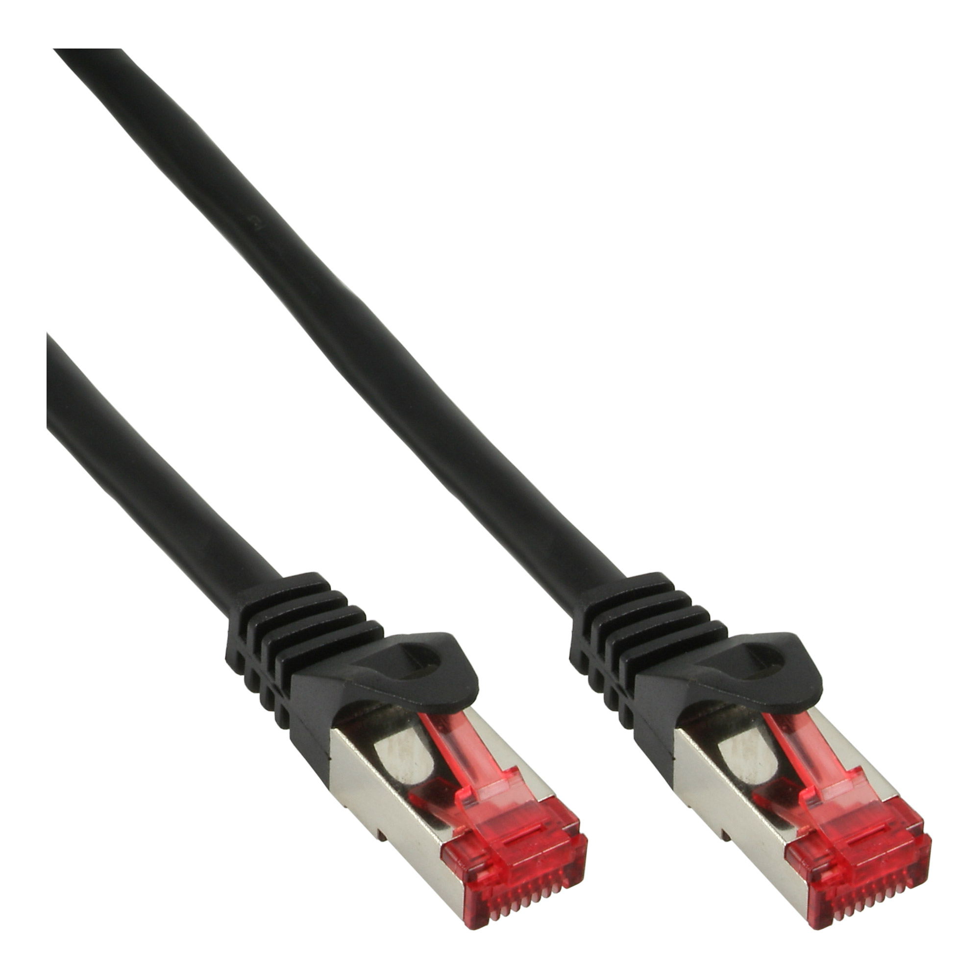 Patchkabel, S/FTP (PiMf), Cat.6, 250MHz, halogenfrei, Kupfer, schwarz, 10m, schwarz Patchkabel, S/FTP (PiMf), Cat.6, 250MHz, halogenfrei, Kupfer, schwarz, 10m, schwarz