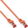 70er B-Pack InLine® Patchkabel, S/FTP (PiMf), Cat.6, PVC, CU, orange, 1m