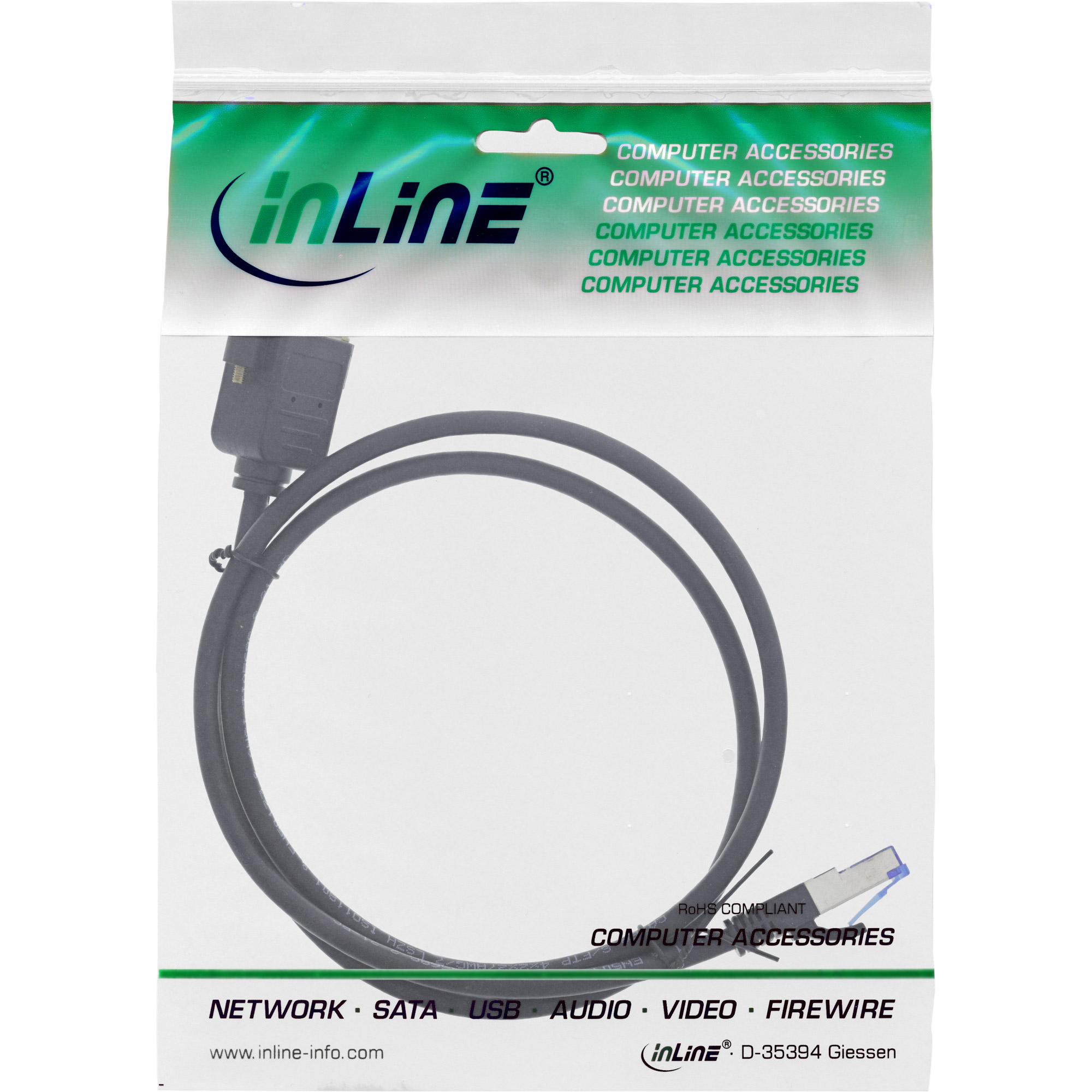 InLine® Patchkabel Einbau-Verlängerung, S/FTP (PiMf), Cat.6A, halogenfrei, Kupfer, schwarz, 3m InLine® Patchkabel Einbau-Verlängerung, S/FTP (PiMf), Cat.6A, halogenfrei, Kupfer, schwarz, 3m – Bild 2