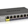 Netgear GS108T 8-Port Gigabit Smart Managed Pro Switch Der 8-Port PoE + Gigabit Smart Managed Pro Switch GS110TPv3 von NETGEAR mit 2 SFP-Ports und einem PoE-Budget von 55 W bietet schnelle Konnektivität und Leistung für drahtlose konvergierte Netzwerke, IP-Überwachung und Mobilität. <p /><br>Erweiterte Funktionen wie statisches IPv4 Layer 2 + -Routing, IPv6-Management, ACL, DiffServ QoS, LACP-Bonding und Spanning Tree erfüllen selbst die anspruchsvollsten Netzwerke für kleine Unternehmen. Dieser Switch wird auch mit einer Cloud-Verwaltungsaktivierung geliefert (kostenlos für die ersten beiden Geräte).