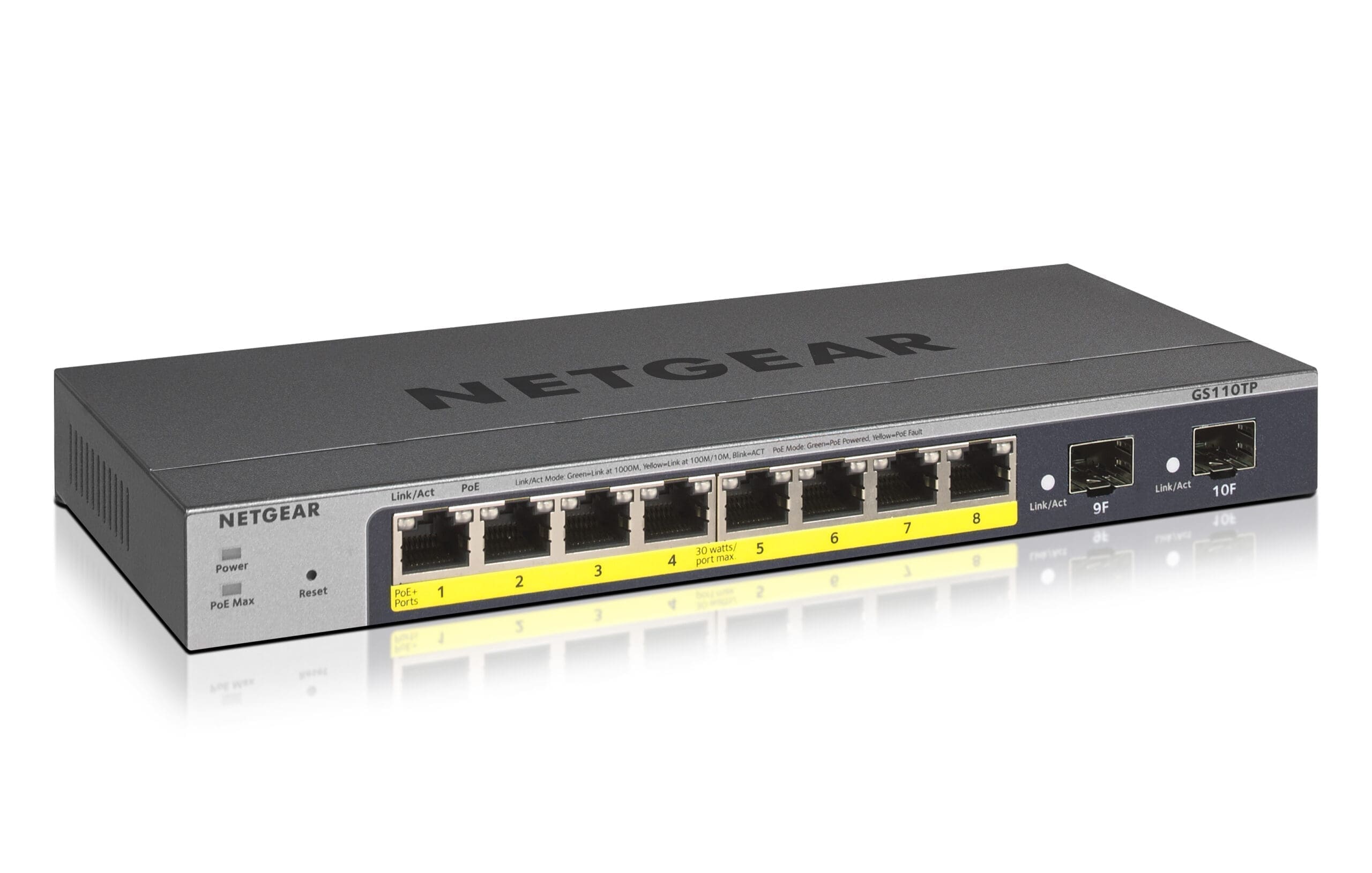 Netgear GS110TP 10-Port Gb Smart Managed Pro PoE Switch Netgear GS110TP 10-Port Gb Smart Managed Pro PoE Switch