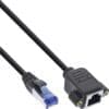InLine® Patchkabel Einbau-Verlängerung, S/FTP (PiMf), Cat.6A, halogenfrei, Kupfer, schwarz, 3m