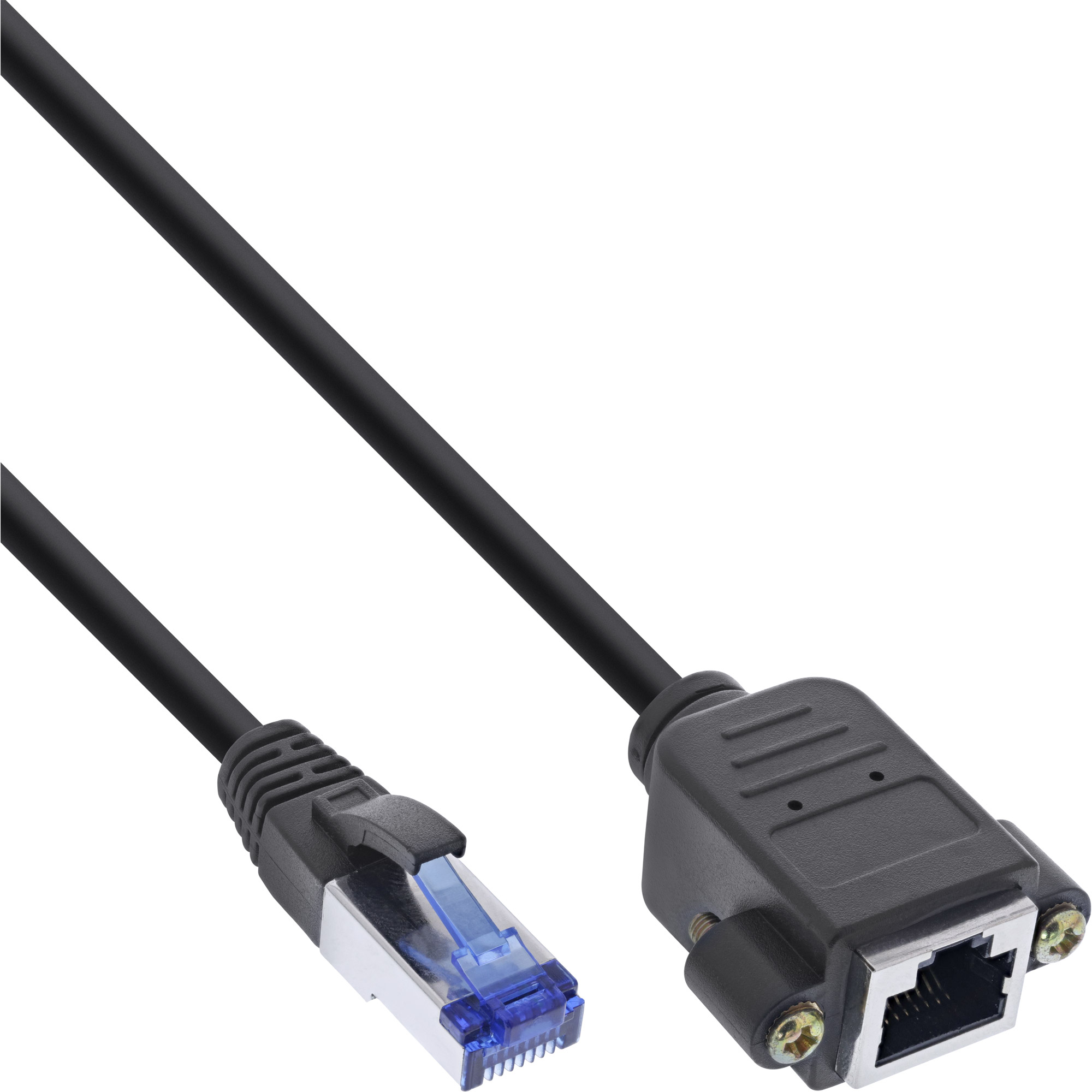 InLine® Patchkabel Einbau-Verlängerung, S/FTP (PiMf), Cat.6A, halogenfrei, Kupfer, schwarz, 3m InLine® Patchkabel Einbau-Verlängerung, S/FTP (PiMf), Cat.6A, halogenfrei, Kupfer, schwarz, 3m